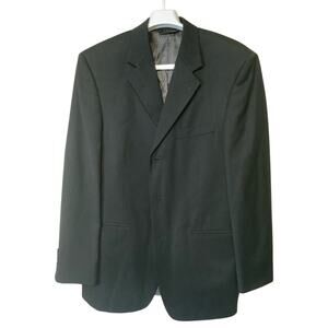 J.Ferrar Black Blazer Jacket Classic Formal Suit Coat Men's Size Large L USED